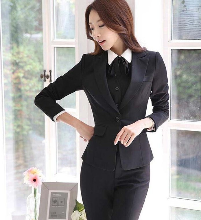 Hot!OL事務服 セットアップ　パンツスーツ 2点セット　レディースセレモニースーツ スカートスー