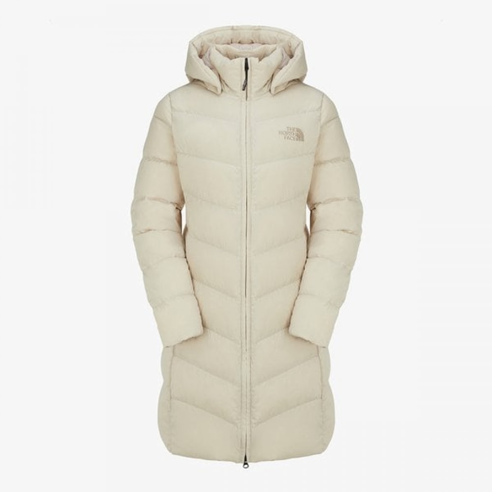 ノースフェイス レディース スーパー フレックス RDS ダウン パーカー CREAM BEIGE NJ1DQ38A