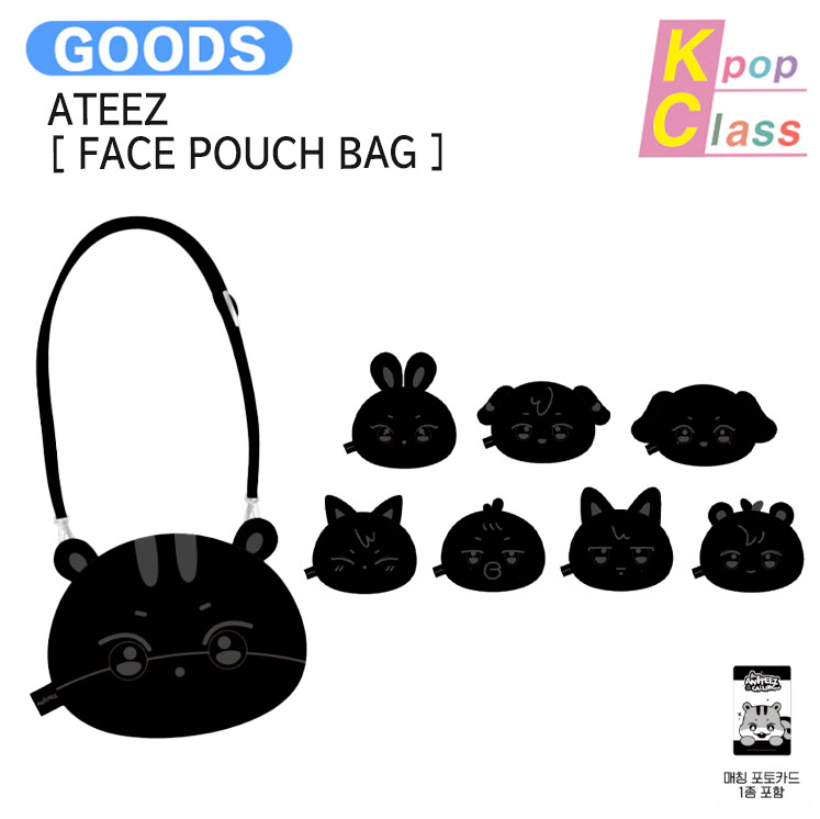 国内発送 [フォトカード付] ATEEZ [ FACE POUCH BAG ] ANITEEZ IN THE CALLING / 公式グッズ / 予約商品