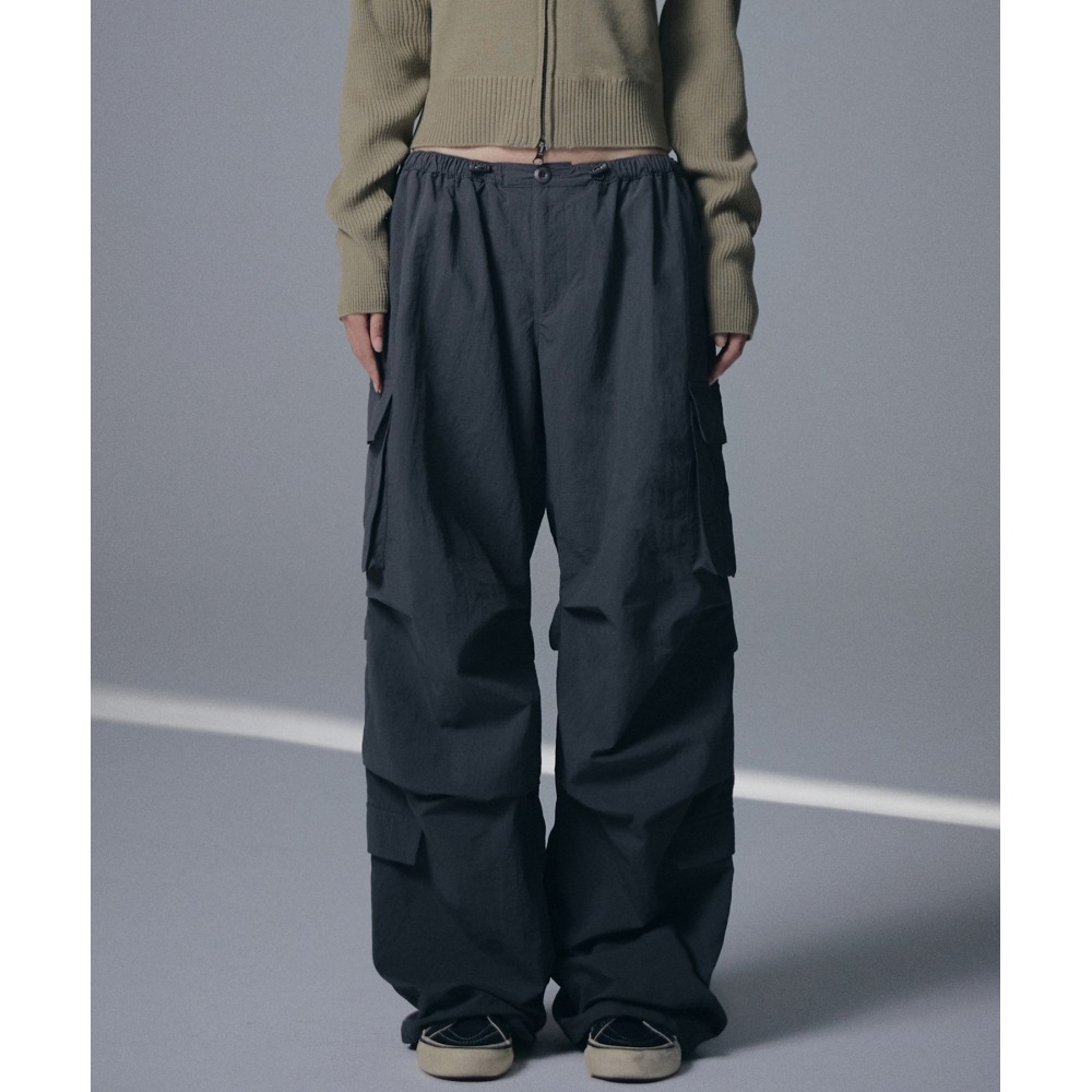 NOT4NERD W パラシュートナイロンカーゴパンツ-パンツ