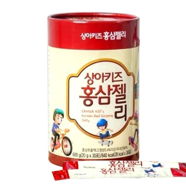 韓国健康補助食品SANG A サンアキッズ韓国紅参ゼリー20gx 30本600g 21.1oz高麗人参免疫
