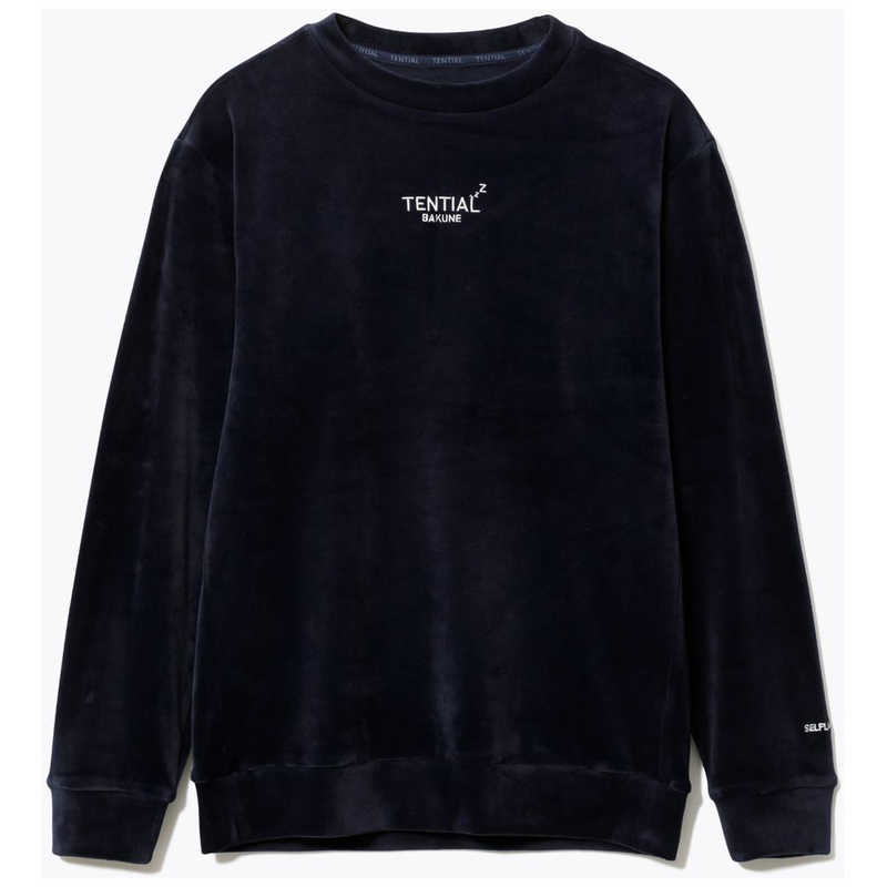 TENTIAL　BAKUNEベロアロングスリーブクルーネックネイビー(XL)　25FSBA042U00080007N