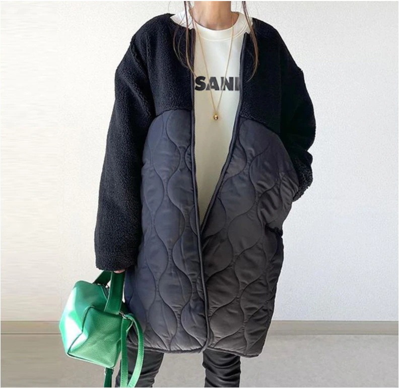 冬アウター秋冬おしゃれの新作中綿のショートコートに厚手のコットンコートひと足お先にボアショートコート中綿コートはボアで決まり人気ボアアウターキルティングアウター 4,844円