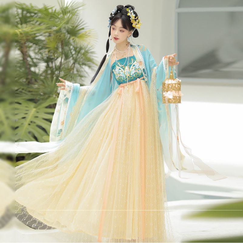 Mo Shengge オリジナル [Pianpian] 唐製ミロバラン スカート漢服女性ワンピース不滅の本物のスーツ春と夏のスタイル