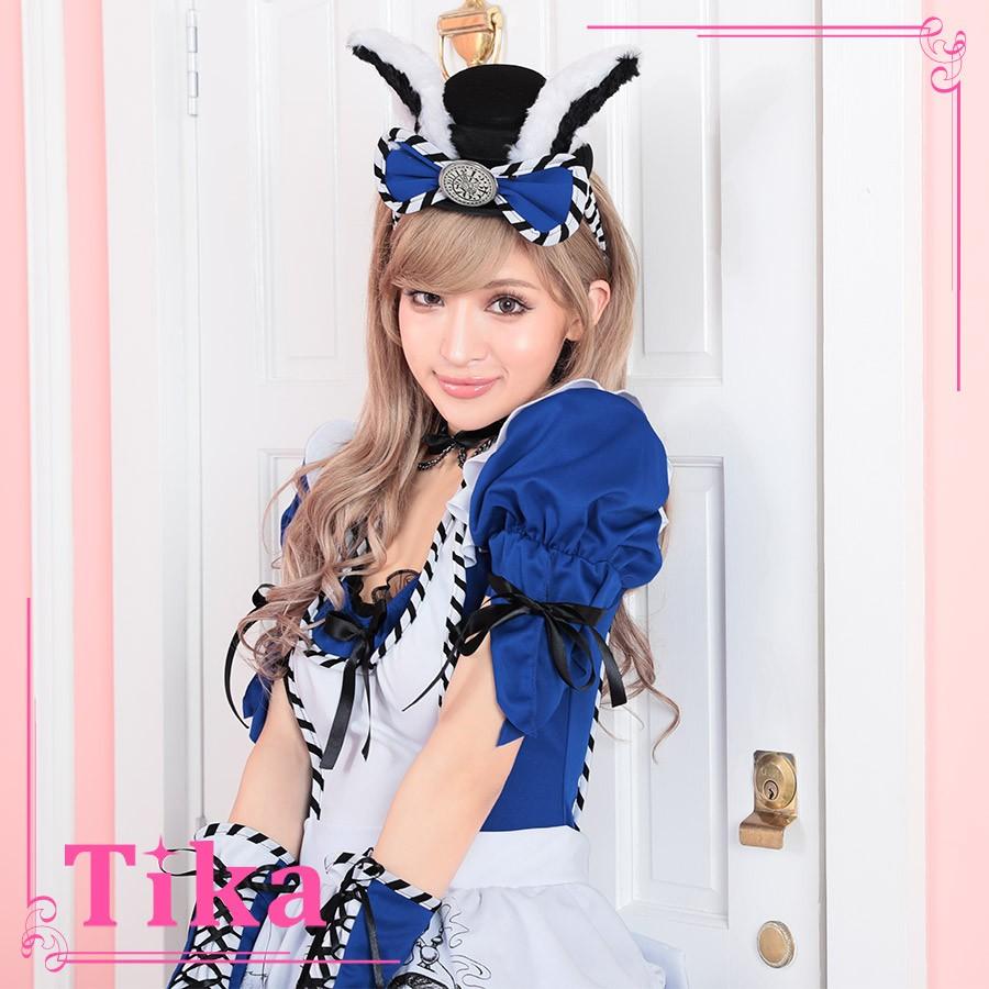 バレンタイン コスプレ 衣装 5点 マッド アリス コスチュームセット ハロウィン レディース