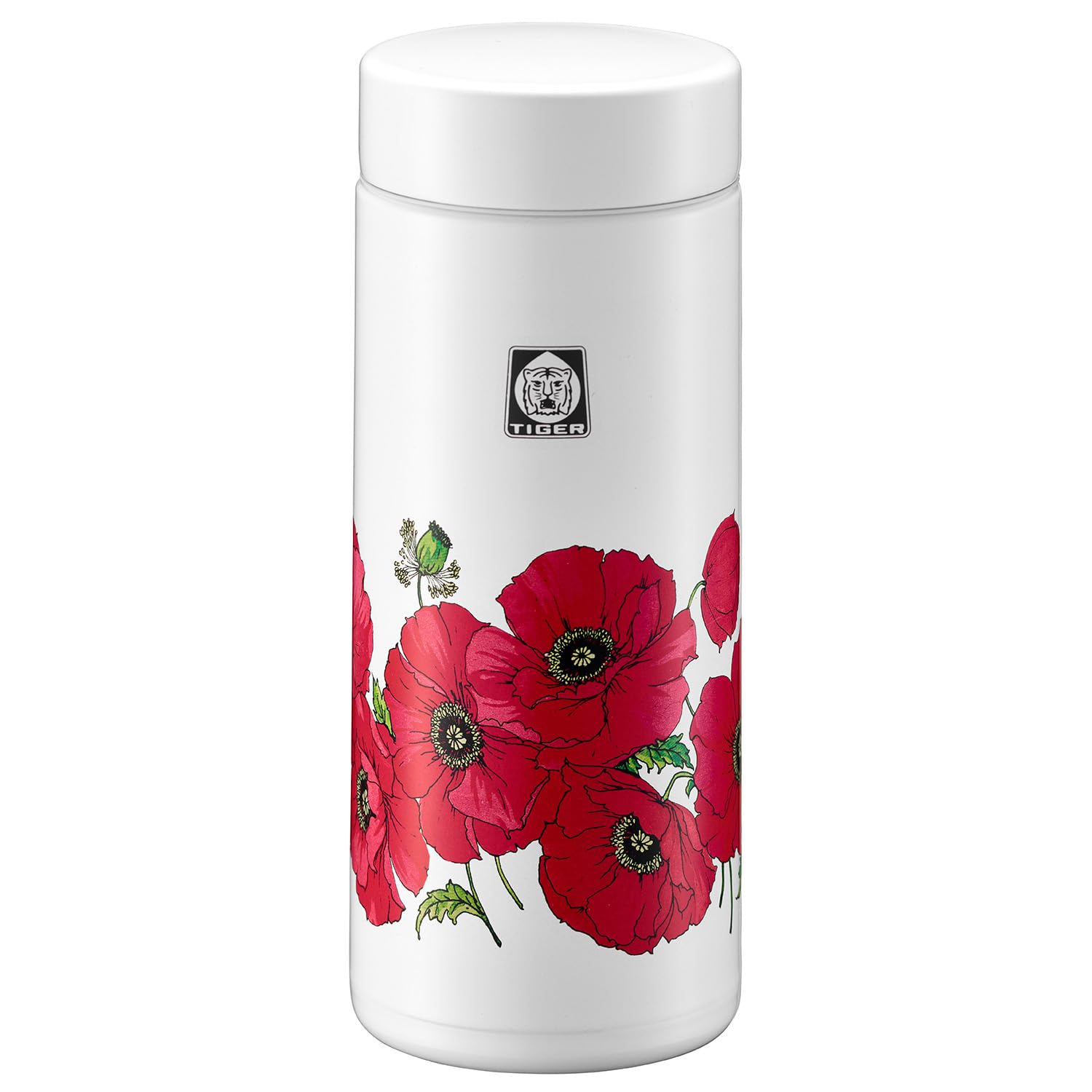 タイガー魔法瓶(TIGER) 真空断熱ボトル 350ml WEB限定 100周年記念モデル 復刻 レトロ柄 ポピー MMZ-T035WF