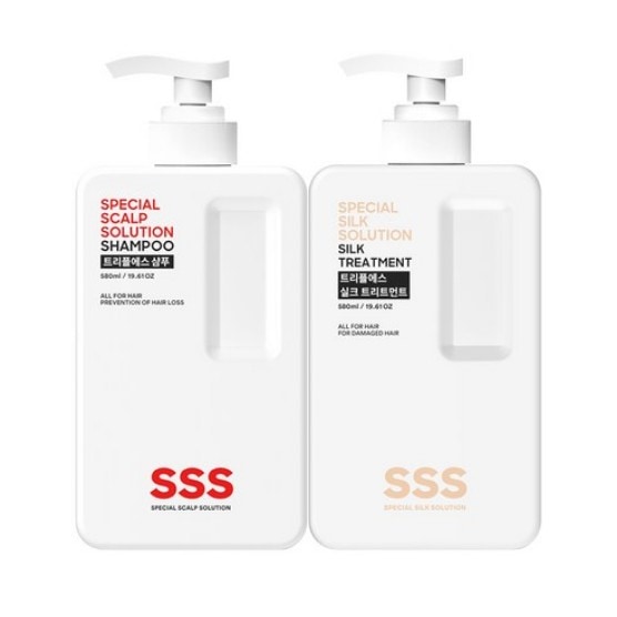 弱酸性 シャンプー 580ml + シルク ヘアトリートメント 580ml セット (鎮静/弾力/保湿/栄養供給/活力/しわ防止)