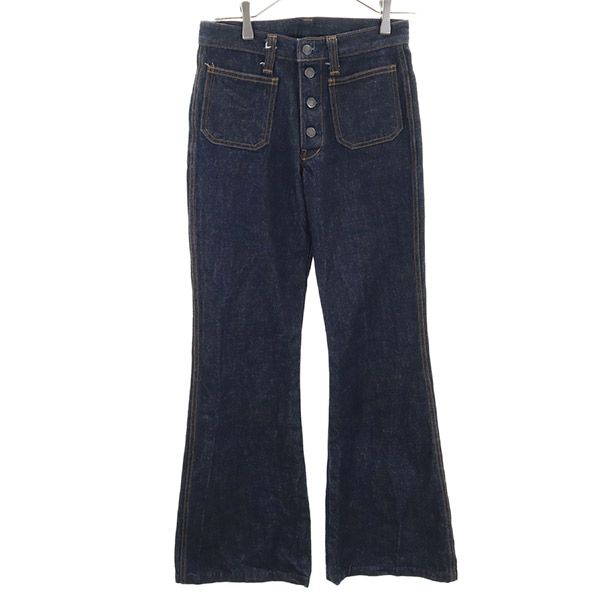 ブーツカットデニムパンツ w28 ボタンフライ ジーパン レディース