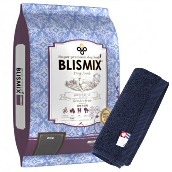 【プレゼント付】ブリスミックス ドッグ pHコントロール グレインフリーチキン 小粒 6kg【犬想いオリジナル今治ハンドタオルセット】【タオルカラー ネイビー】【正規品】