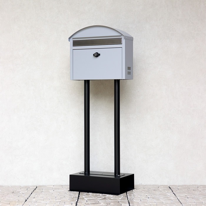 スタンドポスト SDM-082 クールグレー 郵便ポスト