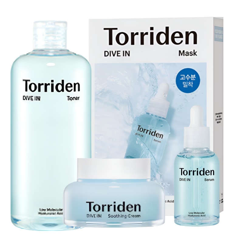 ダイブイン3種(ダイブイン トナー 300ml+ダイブインセラム70ml+ダイブインスージングクリーム 100ml)+ダイブインマスク 10枚