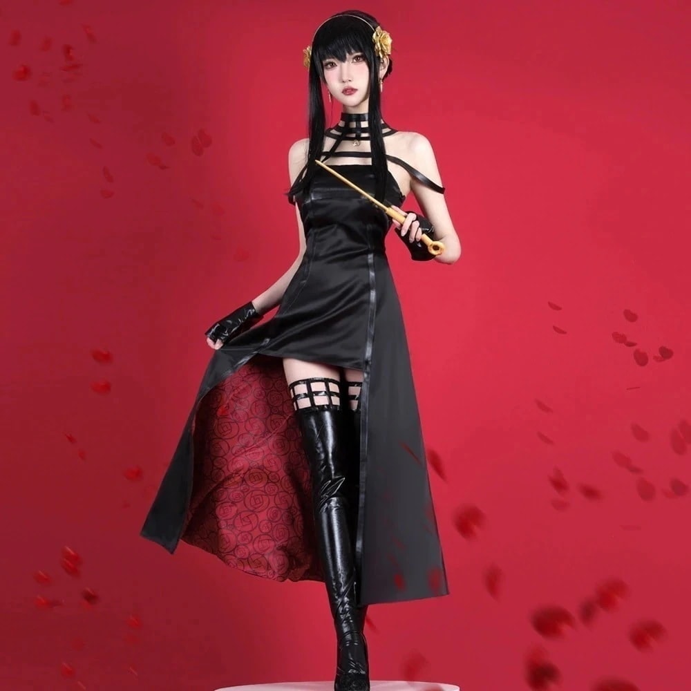 仮装 変装 ハロウィン コスム コスプレ衣装 ドレス ヨルフォージャー スパイファミリー スーツ ハロウィン 24コスプレ