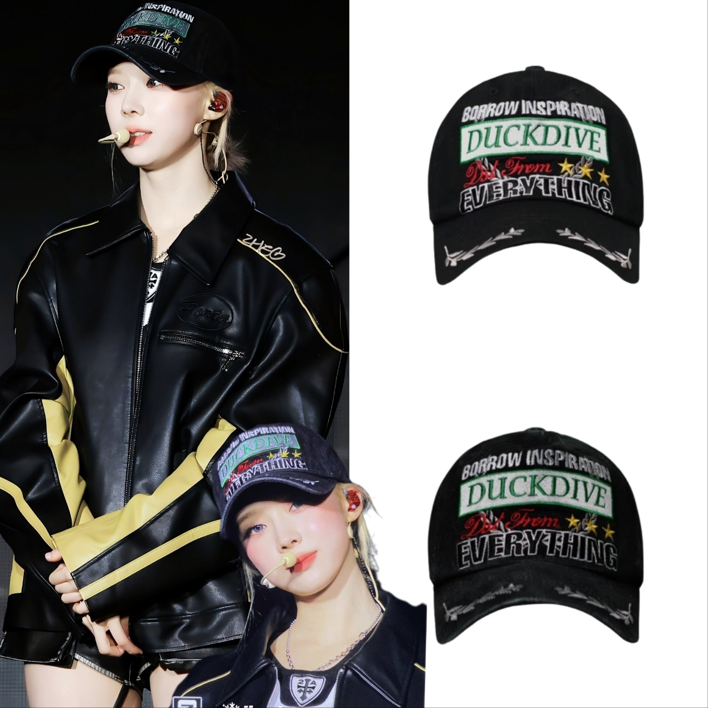 aespa ウィンターWINTER 着用 laurel graphic cap 2色