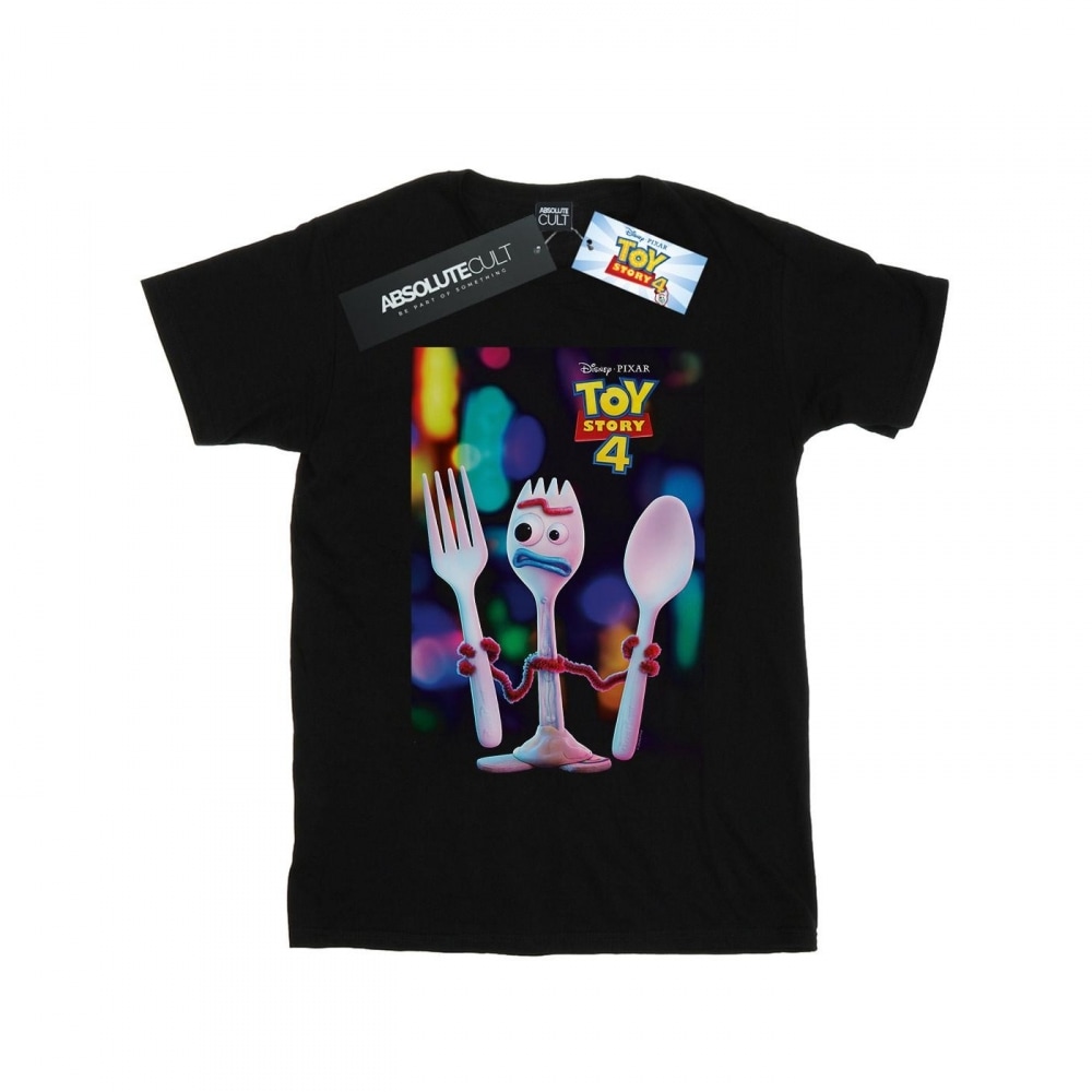 (英国より直送) Disney メンズトイストーリー 4 フォーキーポスター Tシャツ
