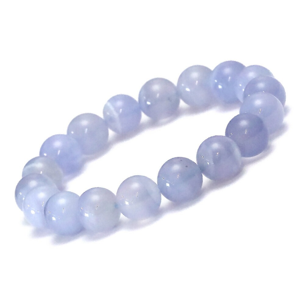 ブルーレースアゲート ブレスレット 10mm パワーストーン ブレスレット メンズ レディース 天然石 数珠 アクセサリー メンズブレスレット レディースブレスレット パワーストーンブレスレ h956