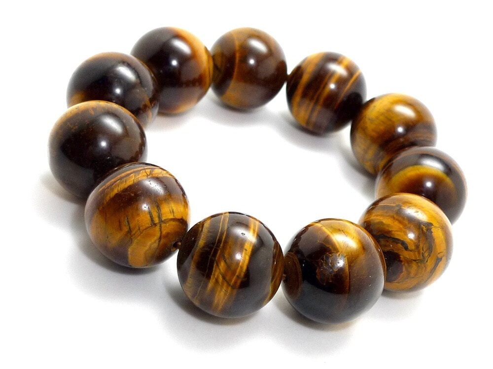 「最大級」 タイガーアイ ブレスレット 20mm パワーストーン ブレスレット メンズ 天然石 数珠 アクセサリー メンズブレスレット パワーストーンブレスレット 天然石ブレスレット 男性用 厄除け