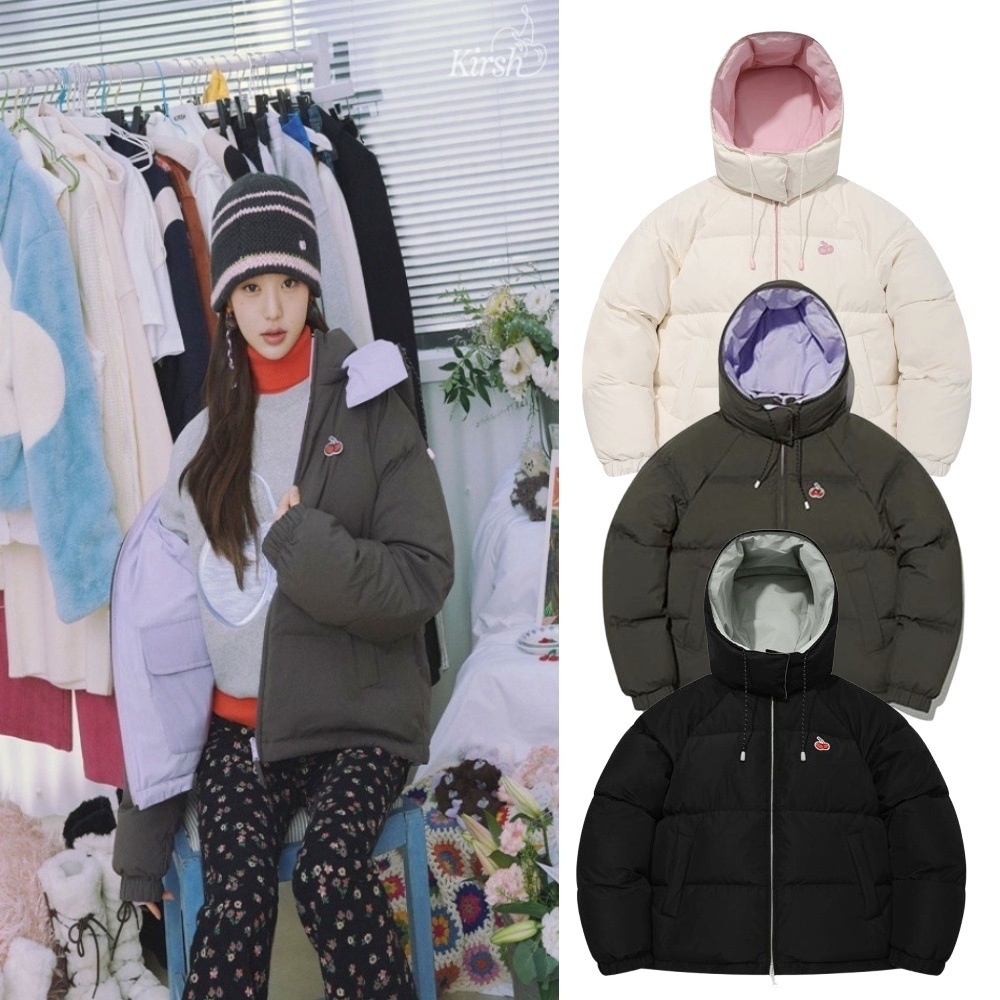 アイブ WONYOUNG 着用 CHERRY リバーシブル ショートダウン ジャンパー [公式正規品]