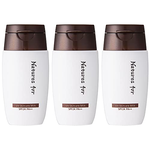 [日焼け止め] UVスキンケアミルク ノンケミカル 紫外線吸収剤不使用 SPF24 PA++ 顔 全身 メイク下地 乳液 オーガニック ネオナチュラル 30ｍL 3本セット