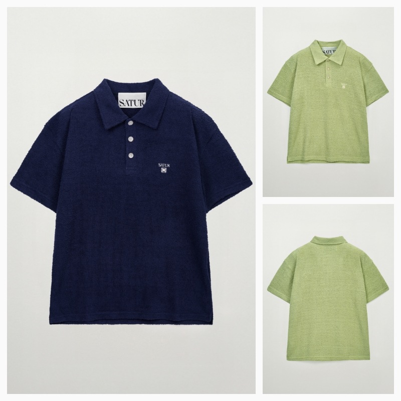 【SATUR】 26SS HAIRY COLLAR T-SHIRT : 2COLORS