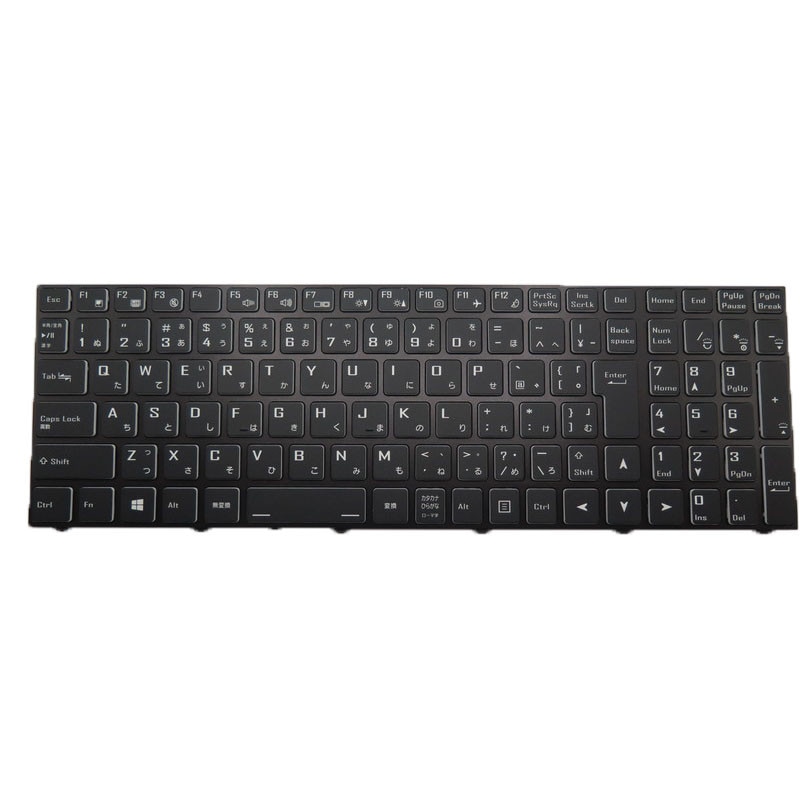バックライト キーボード互換 CLEVO NH50AC NH55ACQ 日語黒枠