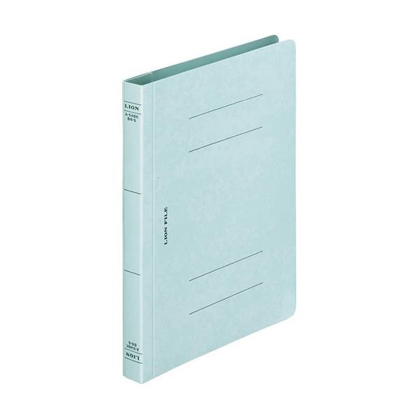 (まとめ) ライオン事務器 フラットファイル(環境)樹脂押え具 B6タテ 150枚収容 背幅18mm 水 A-548KB6S 1冊 (×30セット)