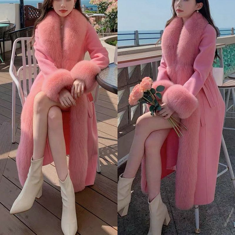 ステッチ 華やか暖かい アウター ボア 保温 レディース ファー コート ジャケット 高級感 欧美風 2024冬新品 人工フリース ぬいぐるみ メガ割