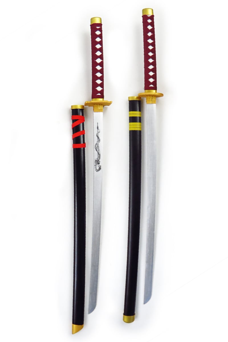 2把一套半妖の夜叉姫刹那日暮永遠倶利伽羅丸cos武器道具木刀竹刀趣味働漫卡キャラ演演変装します