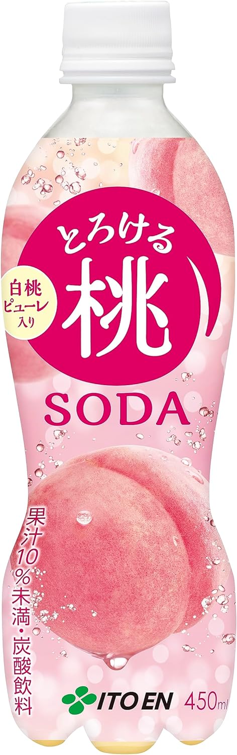 【送料無料】伊藤園 とろける桃 SODA 450ml2ケース/48本