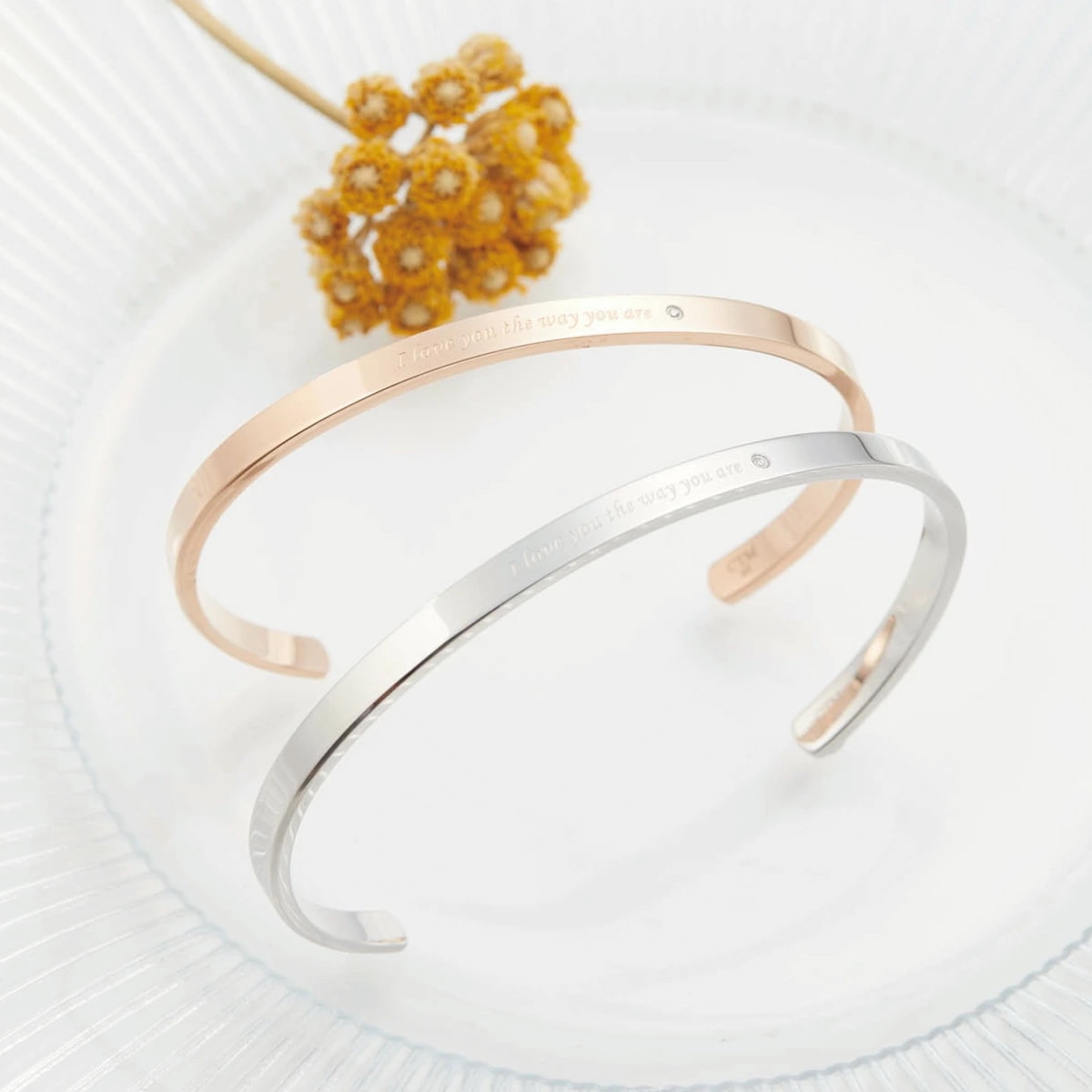 バングル レディース メンズ close to me st サージカルステンレス316 ダイヤモンド 1粒