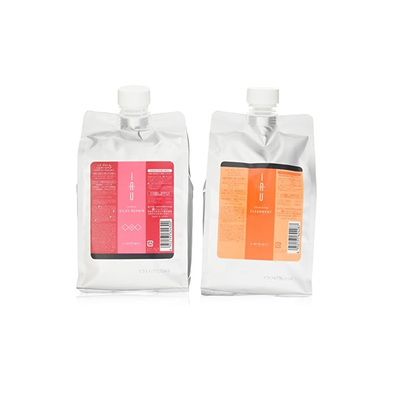 【3日以内発送】ルベル IAU イオ クレンジング クリアメント（シャンプー）1000ml＆イオ クリーム シルキーリペア トリートメント1000ml 詰め替えセット
