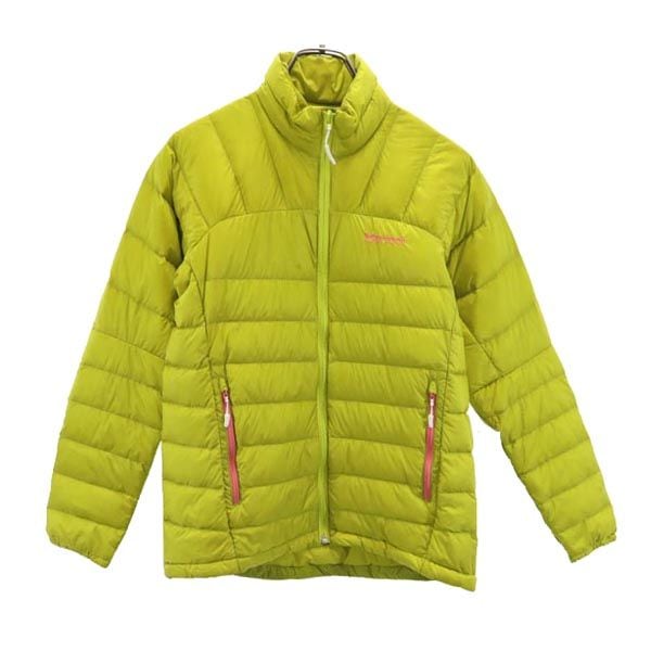 アウトドア 長袖 ダウンジャケット M グリーン系 レディース