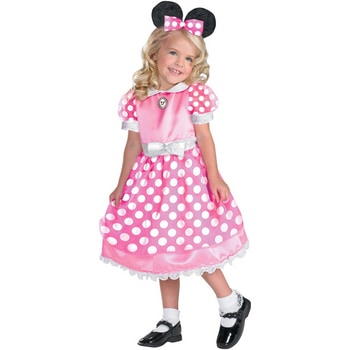 コスプレ 仮装 ミニーマウス・ピンク クラブハウス 子供用 S(2T) 【 コスプレ 衣装 ハロウィン 仮装 コスチューム 子供 アニメ ディズニー グッズ キッズ ミニーマウス 正規ライセンス品 女