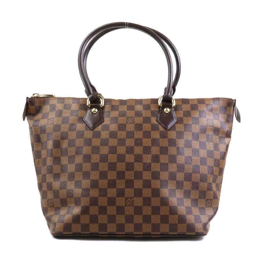 ルイ ヴィトン LOUIS VUITTON ハンドバッグ ダミエ サレヤMM ダミエキャンバス ブラウン ゴールド レディース N51182 e60253g