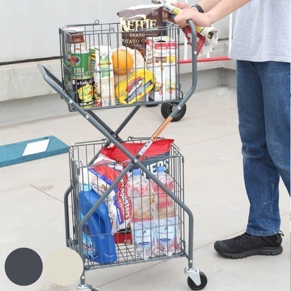 ランドリーワゴン ランドリートローリー ダルトン DULTON ランドリーバスケット 洗濯 ワゴン キャスター 脱衣かご 洗濯物入れ ワイヤー 洗濯カゴ ワイヤーバスケット 2段 四角 深型