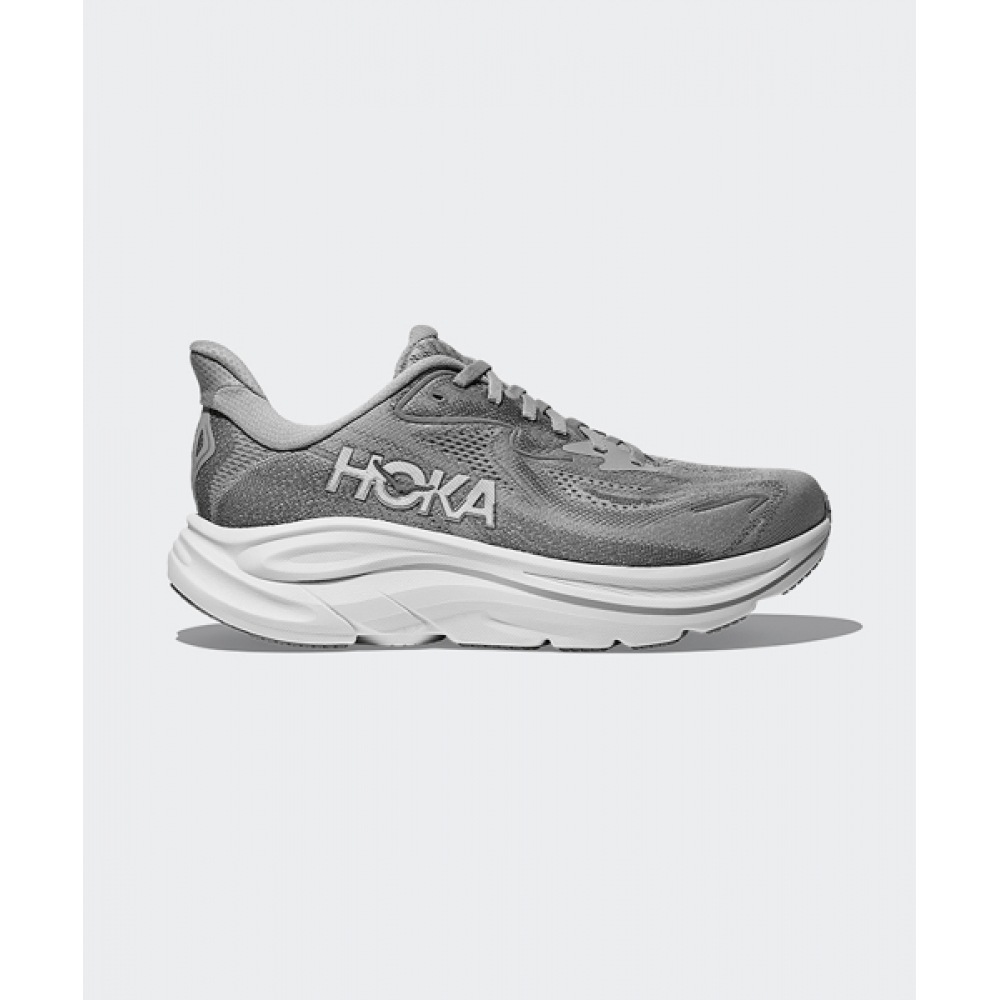 HOKA (レディース) クリフトン 10 ワイド-ステラグレー:ギャラクティックグレー/1162050-SRYG