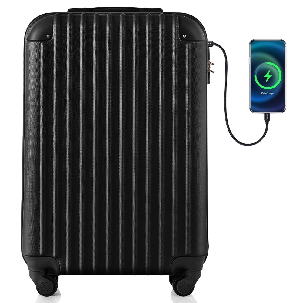 【国内即発送】360 キャリーケース Sサイズ スーツケース USB充電ポート付き カップホルダー付き キャリーバッグ スーツケース 2日 3日 小型 TSAロック搭載 おしゃれ