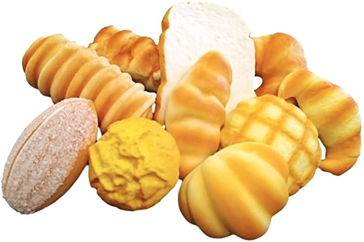 食品 サンプル パン スイーツ ディスプレイ リアル 見本 セット パン10個カゴなしA(パン10個