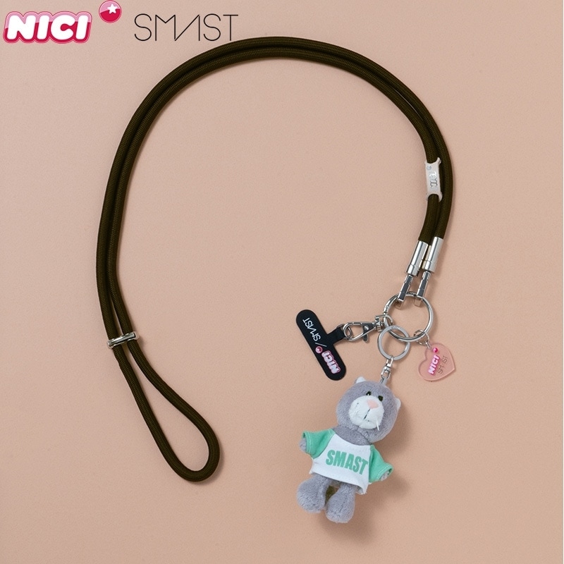 SMAST スマスト NICI ニキ モバイルストラップ グレーキャット
