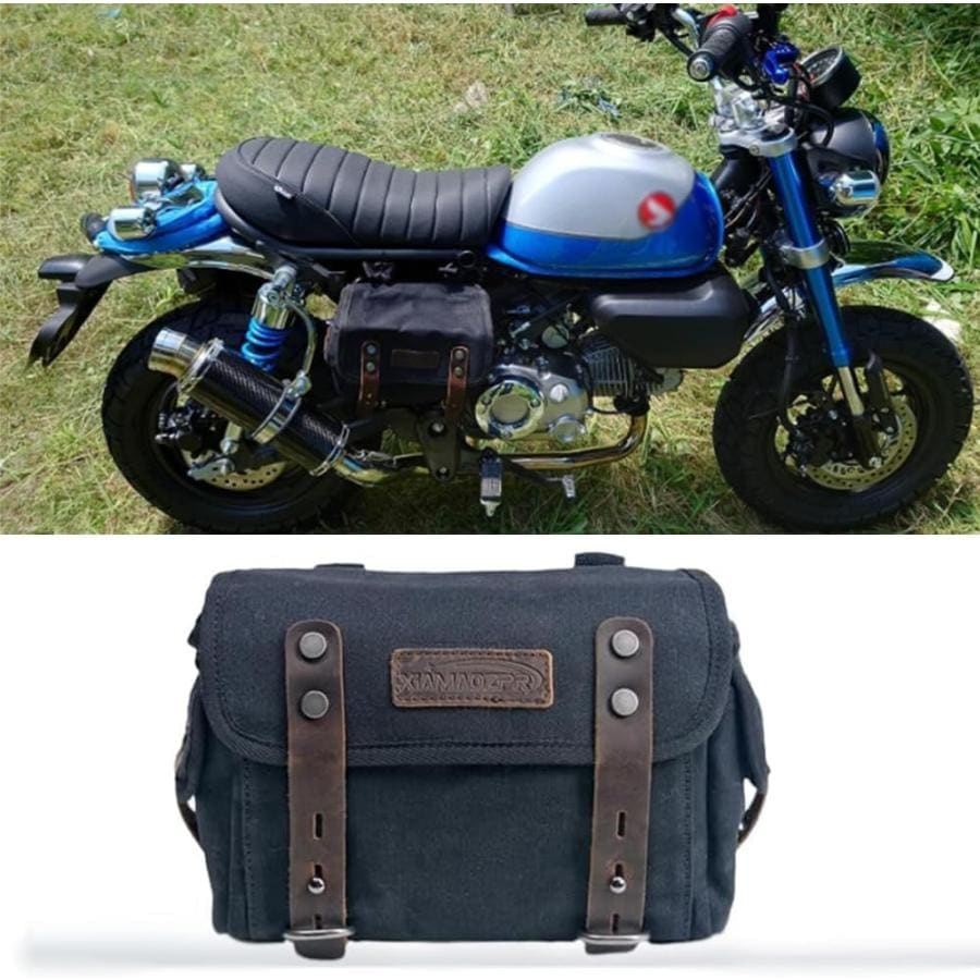 ホンダ モンキー 125 DAX125 MSX125 ユニバーサルオートバイホースサドルバッグ防水サイドツールバッグ荷物バッグ取り外し可能なオートバイバッグ防水バ