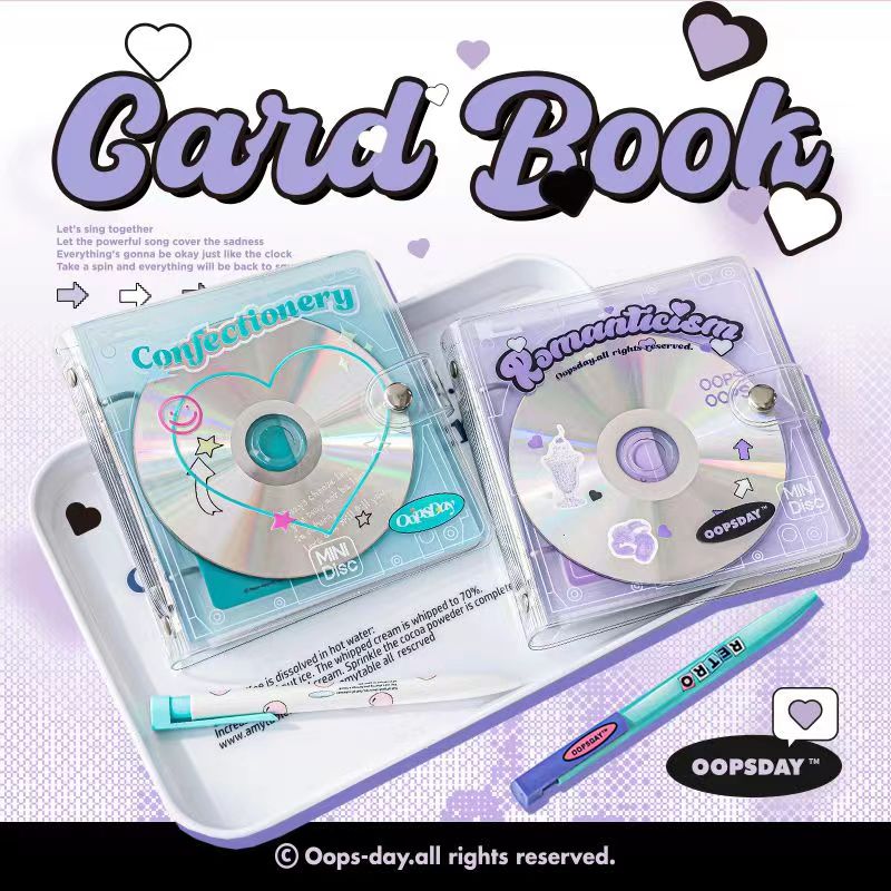 【10個セット】コレクトブック 　トレカケース トレカホルダー CD　バインダー 韓国 2穴 ラメ 推し活 グッズ オタ活 リフィル 写真入れ コレクターブック メモ帳 クリアバインダー トレカ