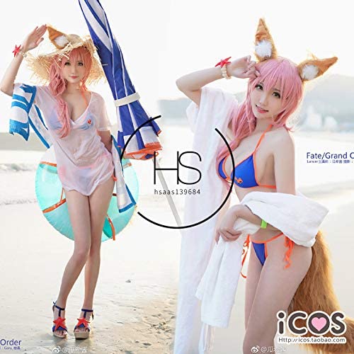 コスプレ衣装+耳+尻尾+腕章+帽子水着を注文する