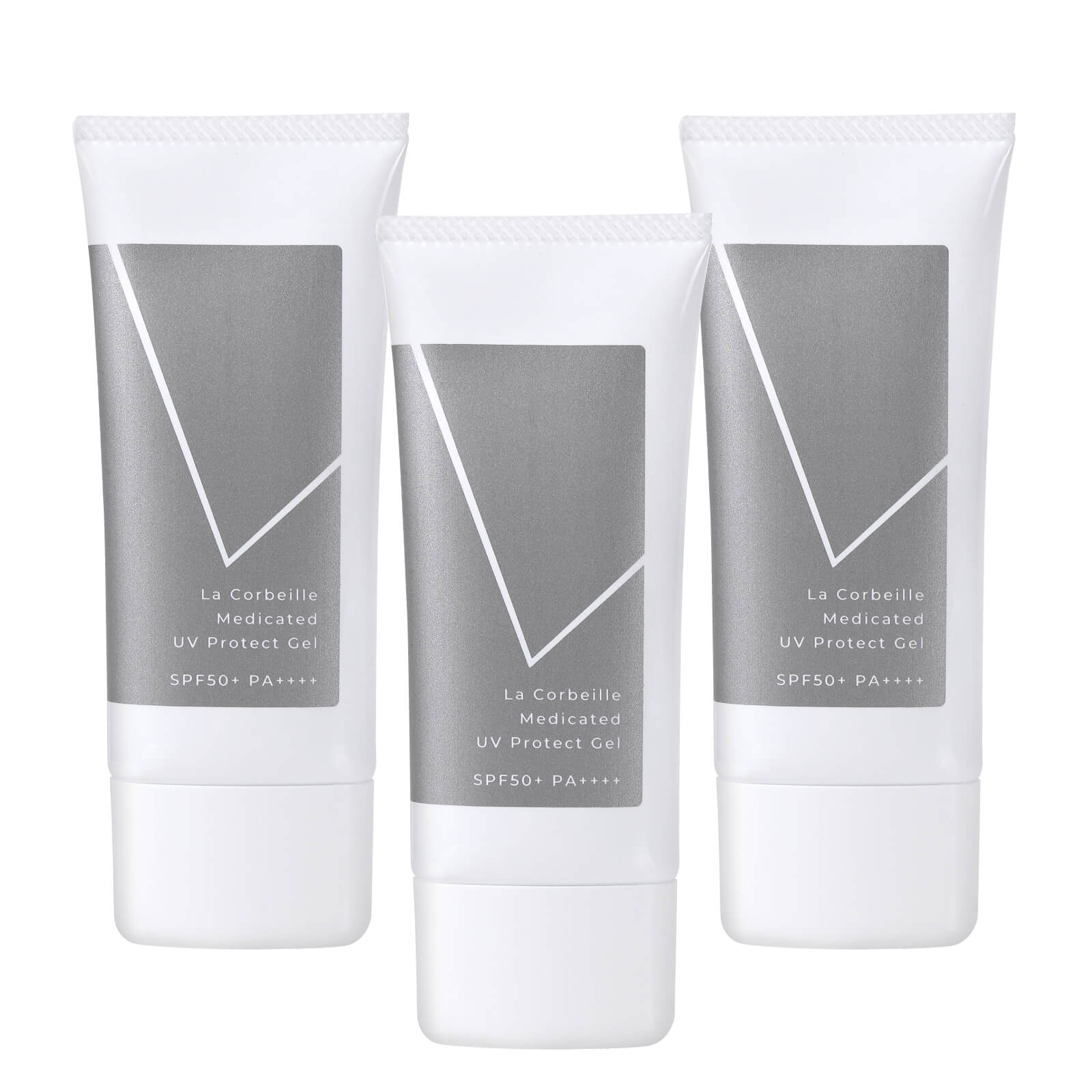 ラ コルベイユ 薬用UVプロテクトジェル 50g SPF50＋ PA＋＋＋＋ 無香料 公式 3個セット