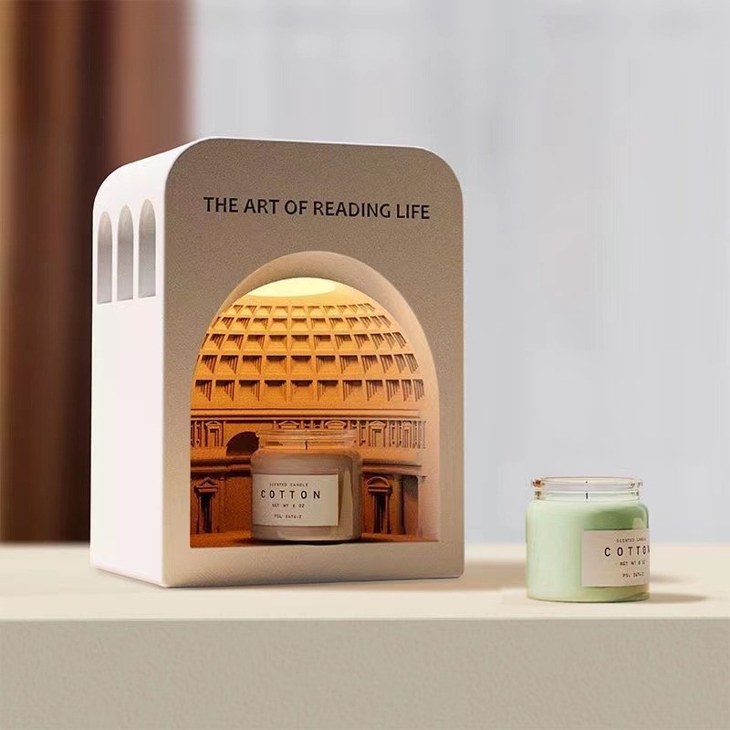 万神殿融蝋灯アロマ寝室キャンドル融蝋燭灯クラシック建築夜灯誕生日プレゼントアロマ