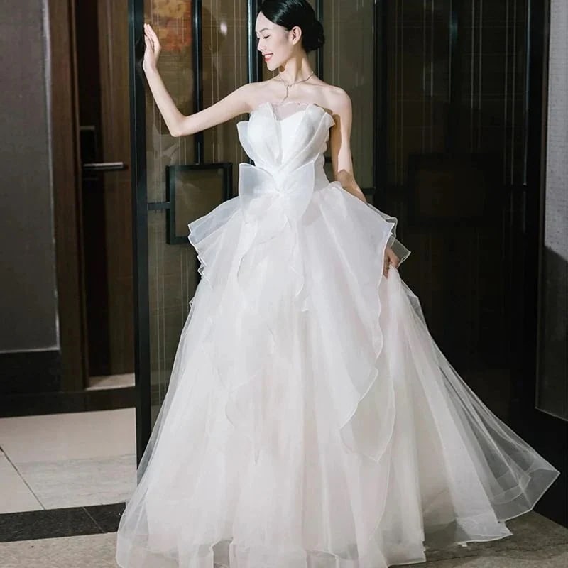 【2枚購入で 3oo円OFF！】ブレス ウェディングドレス 2025 ブライダル メインベール スモールテール パレススタイル シン アウターベール ガール