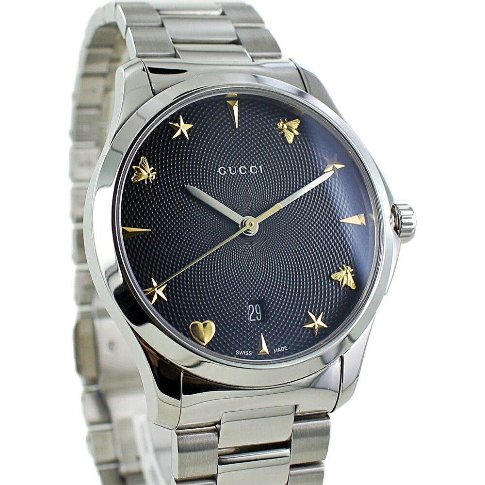 グッチ 腕時計 手表 レディース gタイムレス 腕時計ケース 付き おしゃれ かわいい 文字盤 黒 高級腕時計 gucci ブランド 時計 女性 誕生日プレゼント 結婚記念日 妻 嫁 母 お祝い ギフ