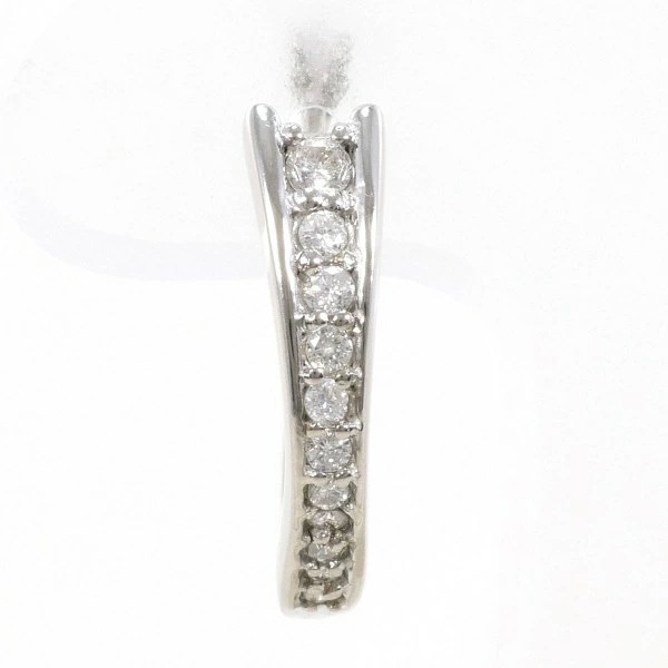 K14 14金 WG ホワイトゴールド ピアス(片耳) ダイヤ 総重量約1.6g ジュエリー 中古