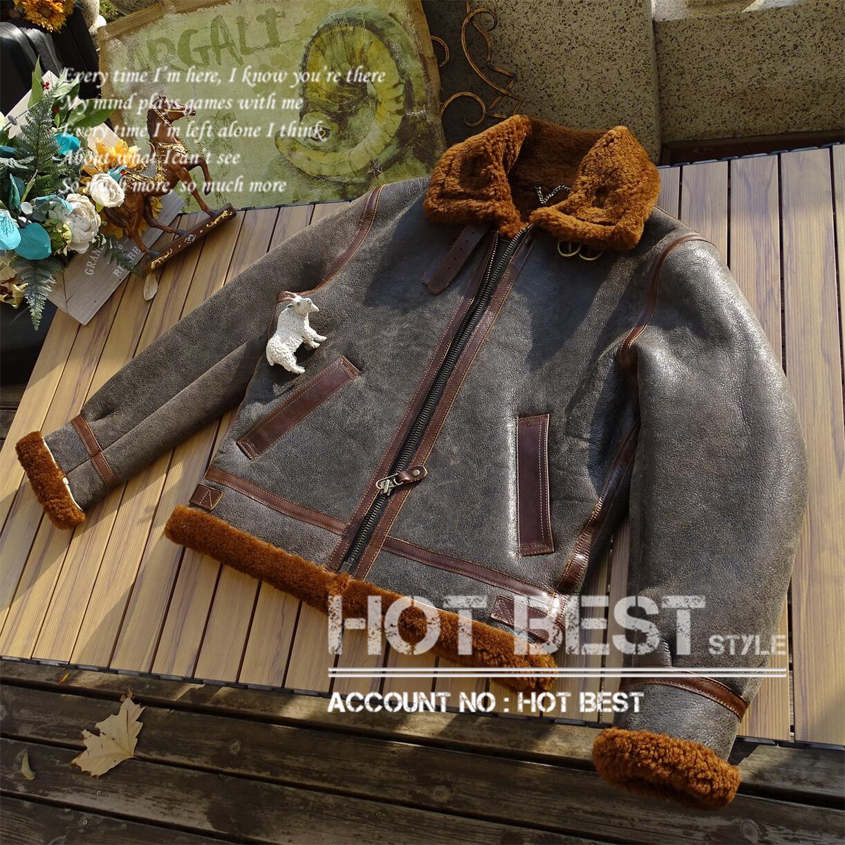 シープスキン 復刻30s USAF TYPE B-3 ムートン フライトジャケット メンズ ボマー ボンバー 革ジャン イタリアンレザー ラム 羊革