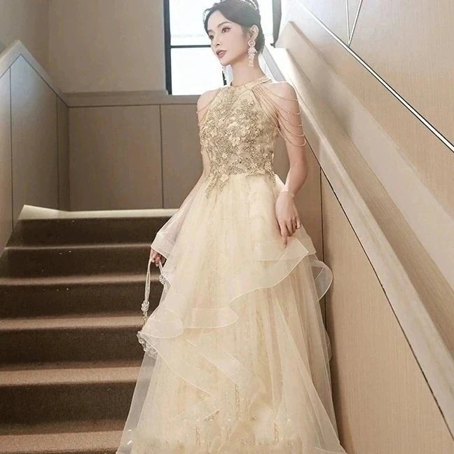 ワンピース ウェディングドレス白 パーティードレス 結婚式二次会 半袖 長袖ドレス 前撮り Aライン