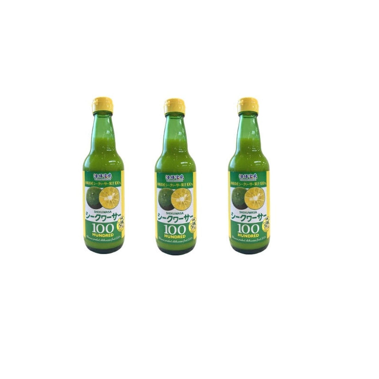 沖縄宝島 沖縄県産シークヮーサー 果汁100％ 360ml×3個 ノビレチン クエン酸 沖縄県産 原液
