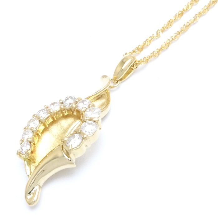 ダイヤモンド ネックレス ダイヤモンド0.69ct K18YG イエローゴールド / 74728【中古】